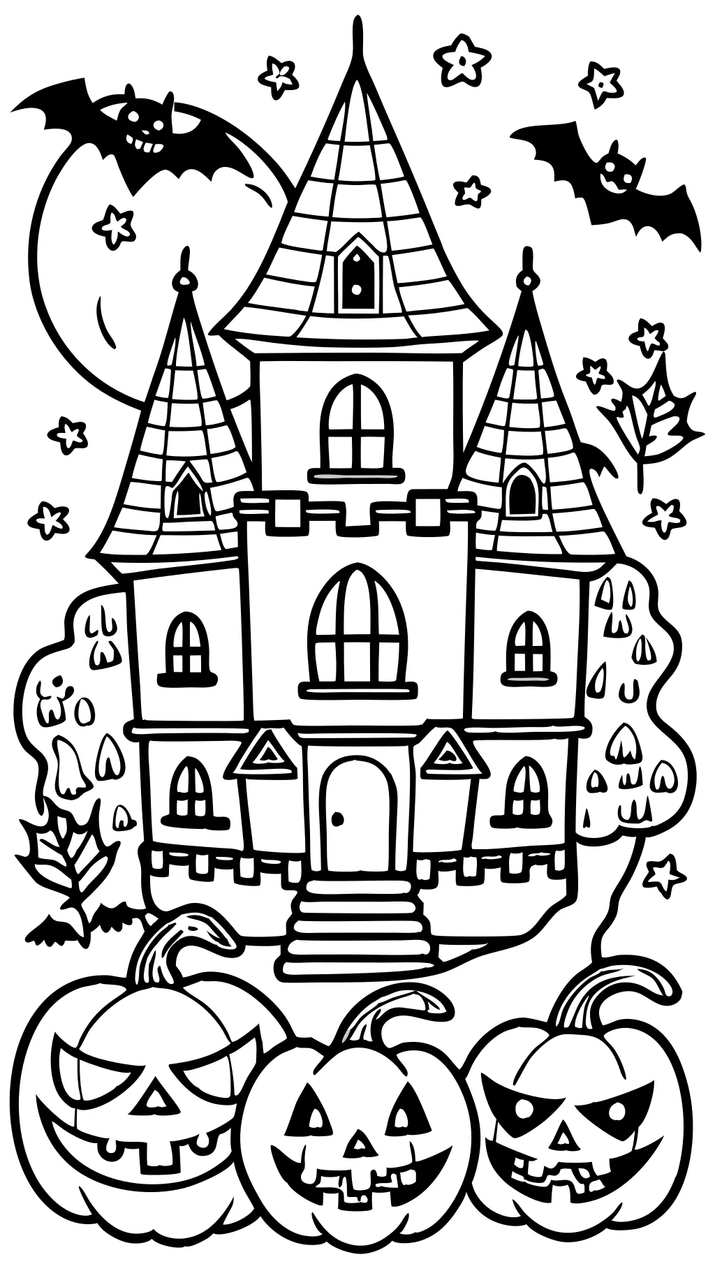 coloriages d’Halloween imprimables gratuits pour adultes